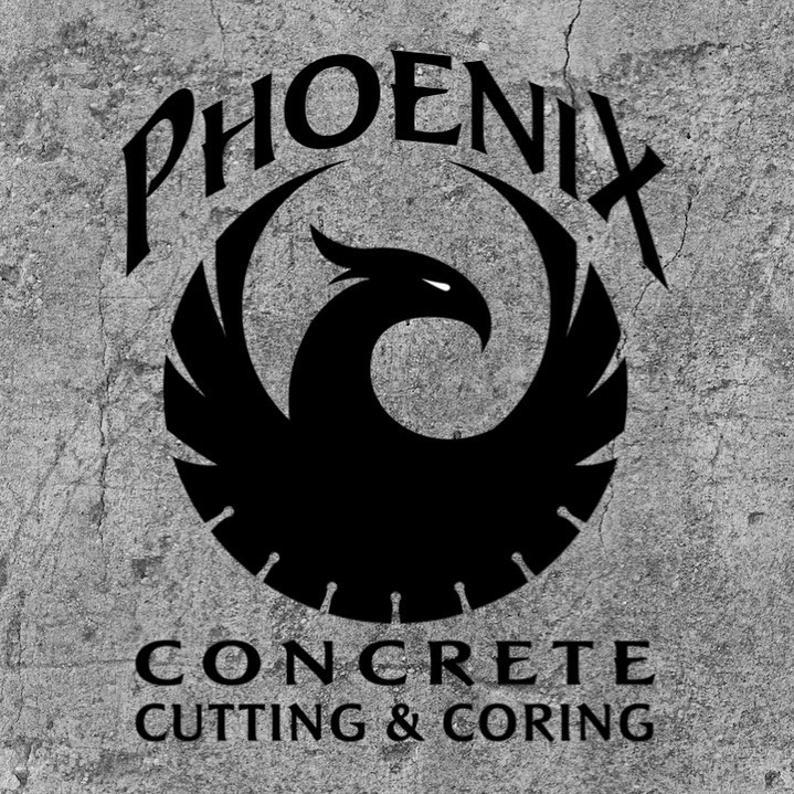 Phoenix logo with concrete background